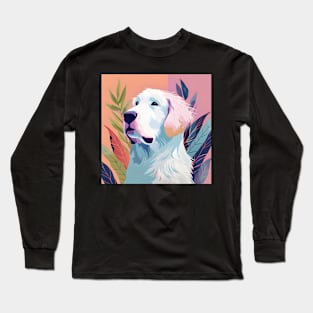 Kuvasz in 70's Long Sleeve T-Shirt